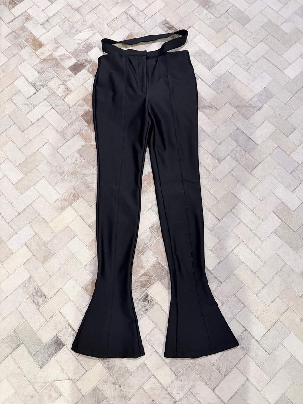 Mugler x H&M Flare Neoprene Pant NEW 8